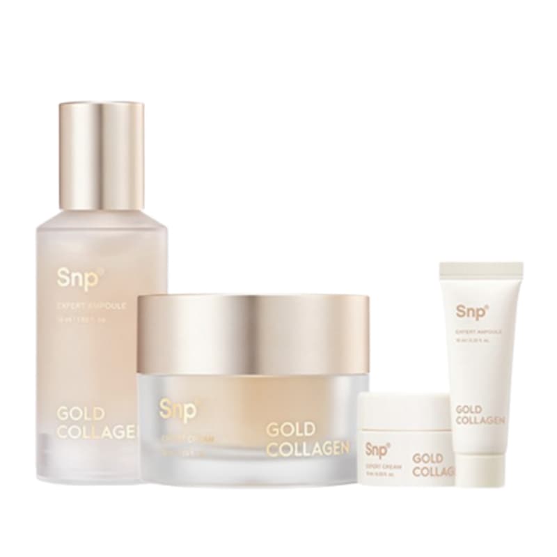 ゴールドコラーゲンエキスパートクリームアンプルセット