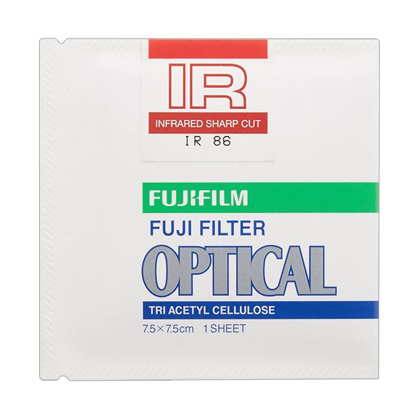 (まとめ) 富士フイルム光吸収・赤外線透過フィルター 86号 75×75mm IR 86 7.5 X 1 1枚 (×10セット) 16,021円