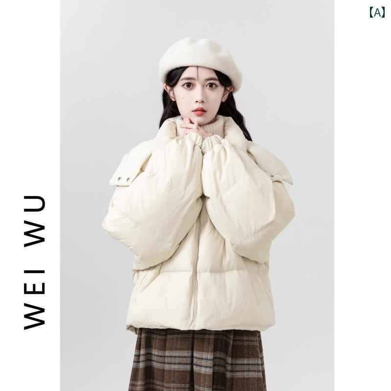 レディース 秋冬 ダウンジャケット アウター カレッジ カレッジ モテ服 韓国 大人 かわいい 快適 暖かい 防寒 デート イベント レジャー オフィス ウインタースポーツ 女子会 旅行 通勤 通学