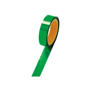 (まとめ) ササガワ メッキテープ幅25mm×長さ50m 緑 40-4481 1巻 (×10セット)