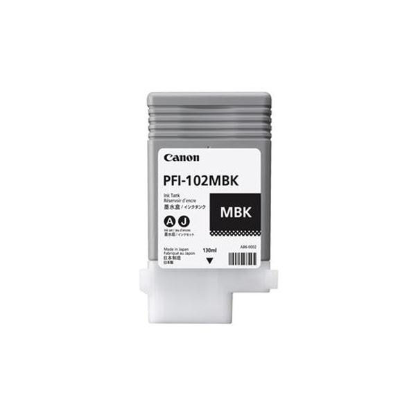 (まとめ）キヤノン インクタンク PFI-102顔料マットブラック 130ml 0894B001 1個(×3セット)