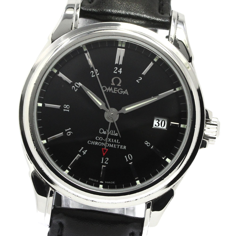 オメガ OMEGA 4833.51.31 デビル コーアクシャル クロノメーター GMT 自動巻き メンズ 良品 _777791【中古】