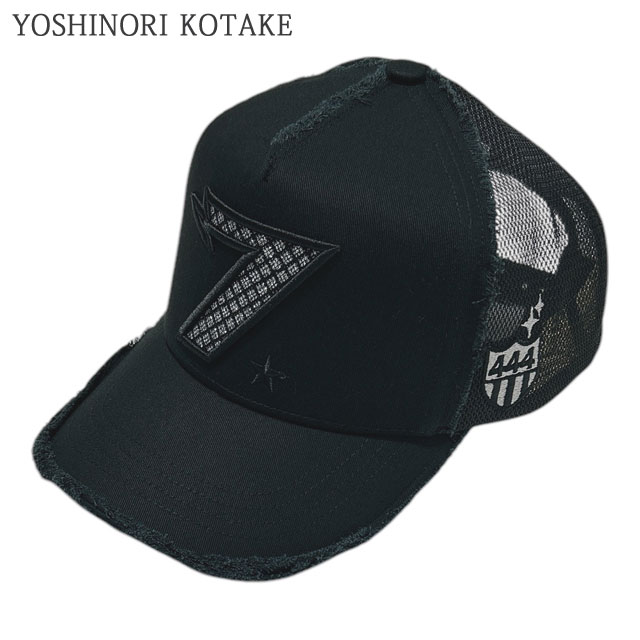 ヨシノリコタケ YOSHINORI KOTAKE 7 LOGO LAME MESH CAP ロゴ メッシュ キャップ トラッカー 251-001743-011