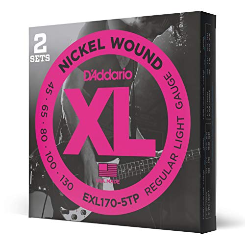 DAddario ダダリオ ベース弦 ニッケル Long Scale 5弦 .045-.130 EXL170-5TP 2setパック 【国内正規品】