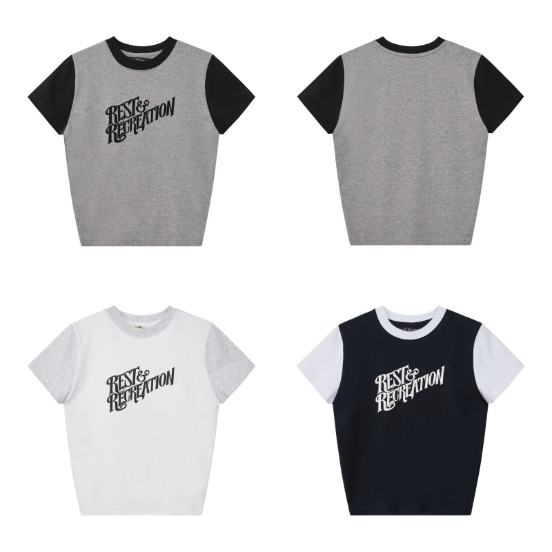 【REST&RECREATION】 WAVE LOGO COLORATION T-SHIRT : 3COLORS