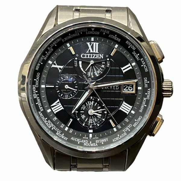 シチズン エクシード H820-T023916 電波ソーラー 腕時計 メンズ【中古】