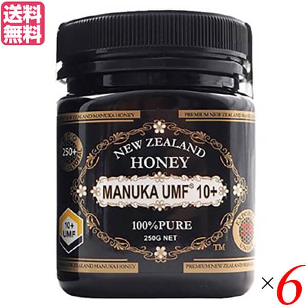 マヌカハニー UMF MGO ハニージャパン マヌカハニーUMF10+/MGO250+ 250g 6