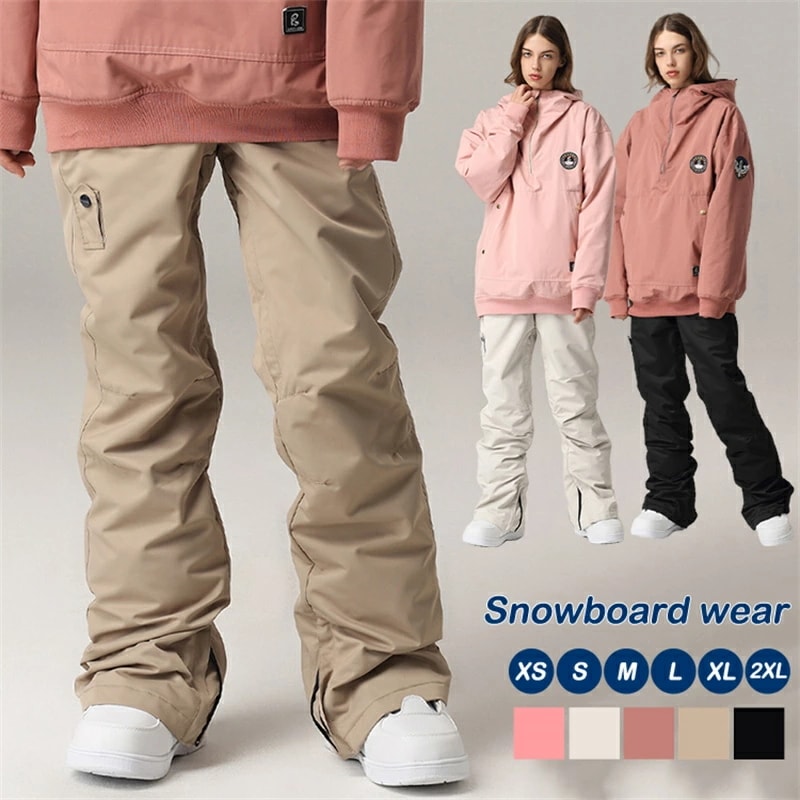 スノーボード ウェア ロングパンツパンツ 単品 スキーウェア メンズ レディース ユニセックス スノーボード スノボウェア ウィンタースポーツウェア 防寒 無地 ボトムス 美脚 通気 保温 海外通販