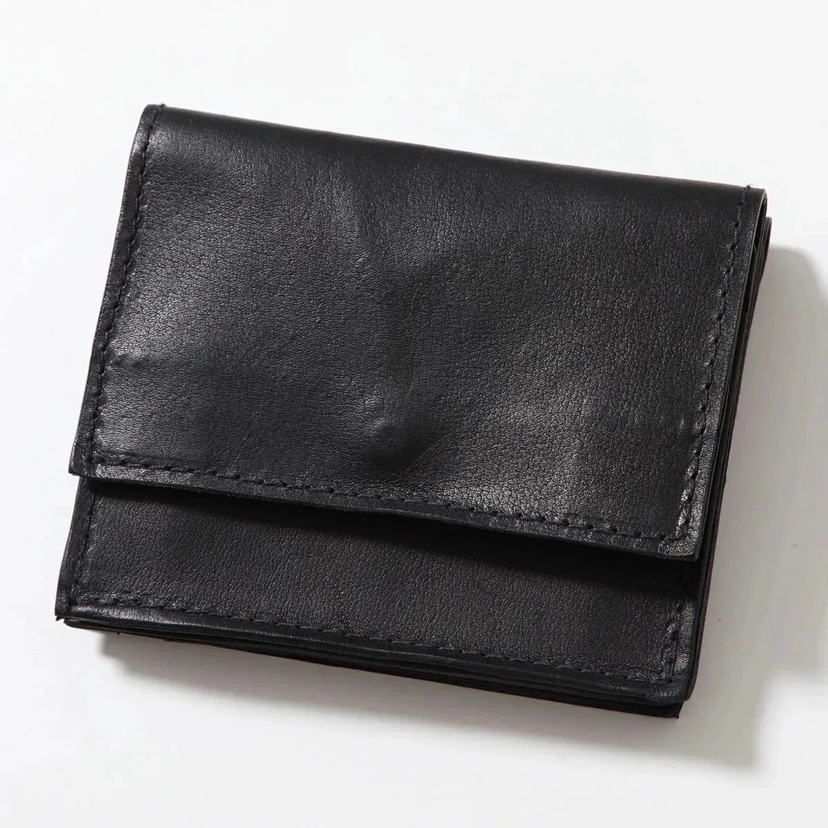 GUIDI グイディ 二つ折り財布 WT01JP メンズ PRESSED KANGAROO カンガルーレザー ミニ財布 小銭入れあり BLKT