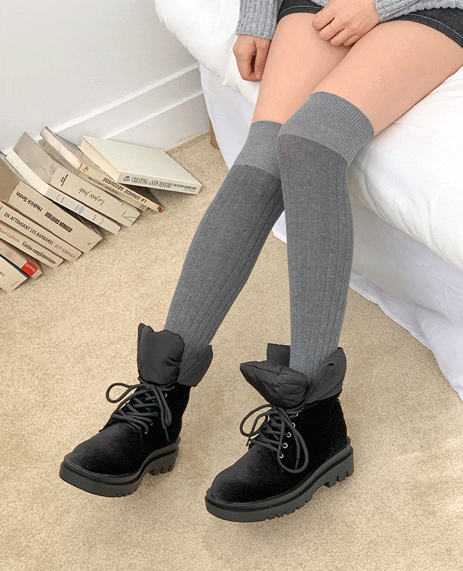 [MILOVANY] ロスティレースアップパディングウォーカー5cm