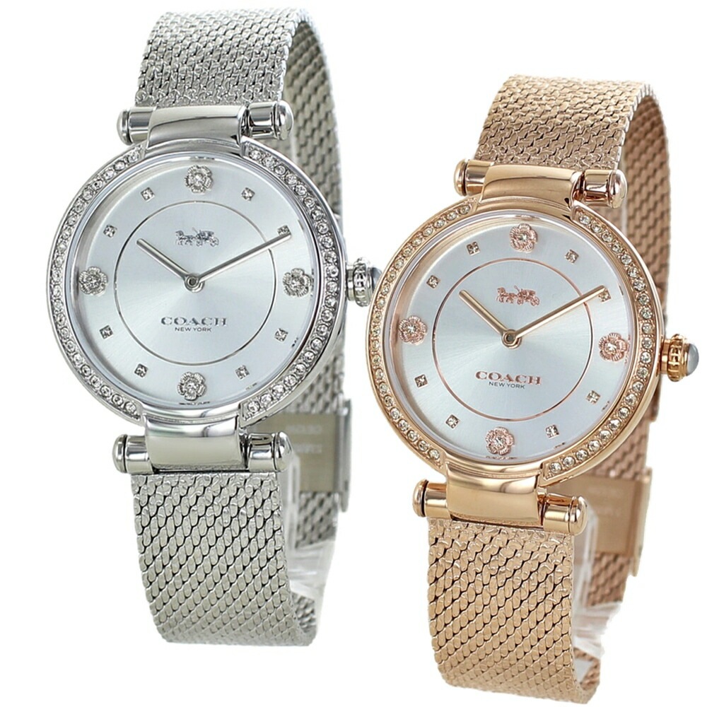 コーチ 腕時計 手表 レディース 女性 誕生日プレゼント シンプル かわいい CARY ステンレスベルト ブランド 妻 嫁 彼女 プレゼント ギフト 記念日 ポイント消化