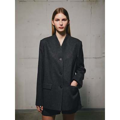 MIESROHE ミースロエ シャギーノーカラージャケット 【公式通販】
