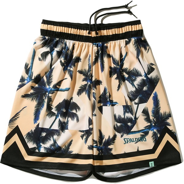 SPALDING スポルディング ジャージーショーツ パームツリー バスケットボール WUPニットハーフ 3／4パ SMP25007-7200