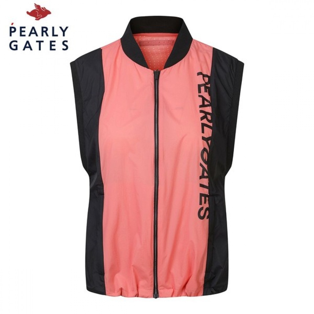 (Paris Gates) レディーステクスチャードカラージップアップベスト