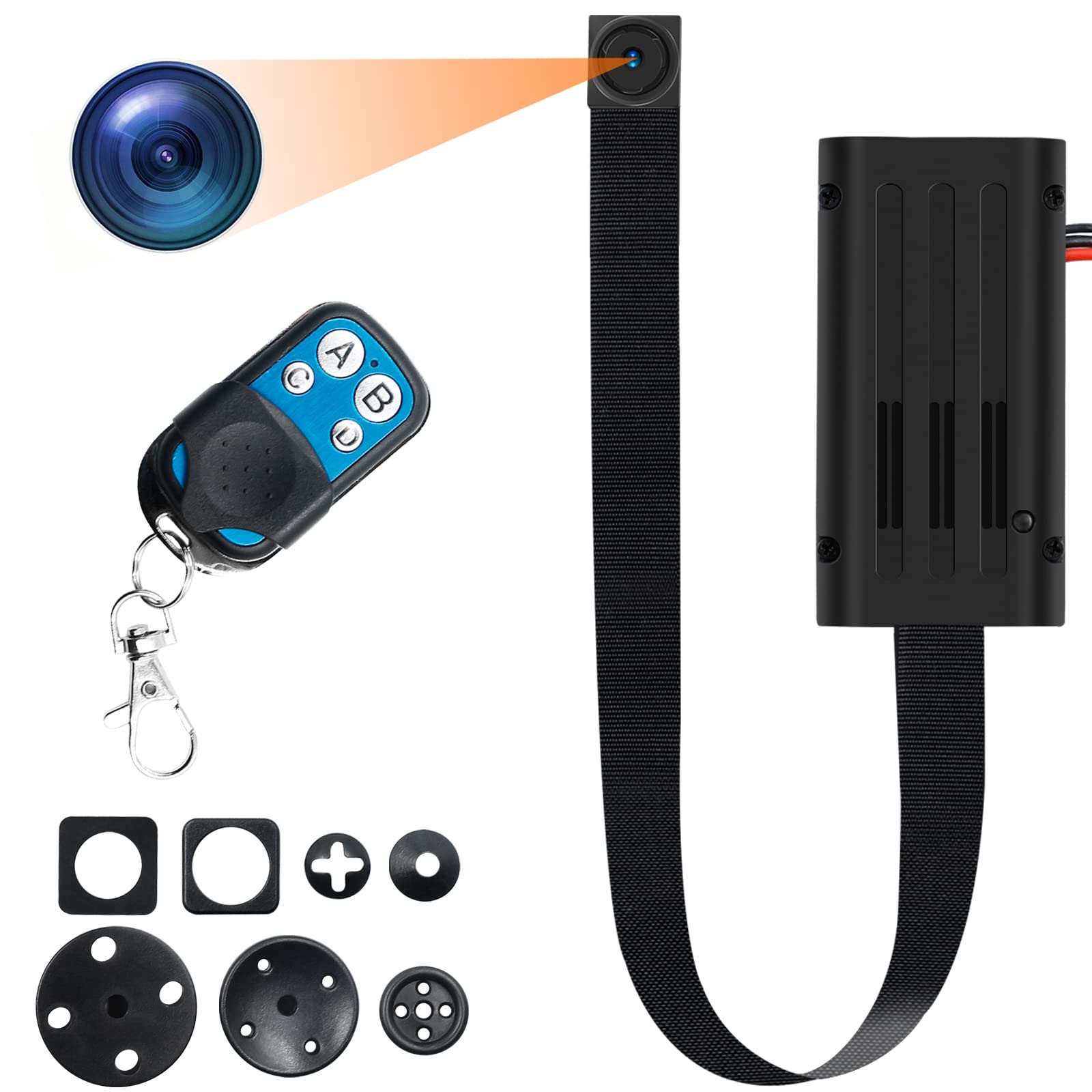 小型カメラ 隠しカメラ 超小型カメラ バージョンアップ 128GB対応 1080P画質 6時間録画 リモコン付き スパイカメラ 動体検知 日時セット防犯用 証拠撮影 屋外/屋内用 携帯便利 日本語取扱