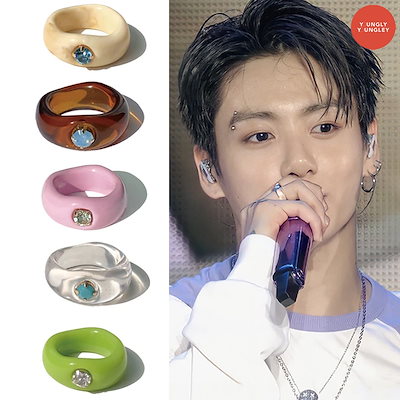 防弾少年団 BTS Vu0026JUNGKOOK着用 ヨンリヨンリ リングセット