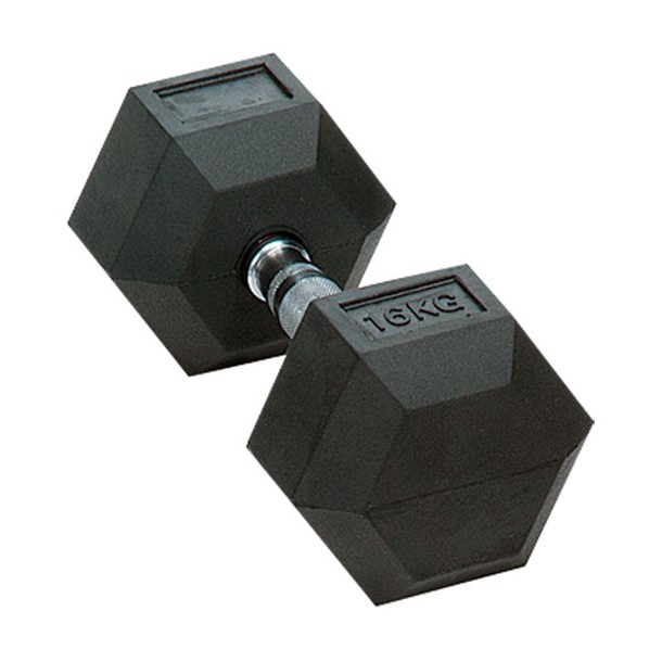 ラバーHEXダンベル 16KGK ガッコウキキグッズソノタ (etb547)