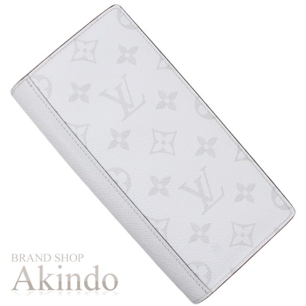 【新品・未使用】ルイヴィトン 二つ折り長財布 メンズ タイガラマ ブロン 白 ホワイト ポルトフォイユ・ブラザ クール M30298 サイフ ロングウォレット プレゼント ご褒美に 便利 ブランド 定