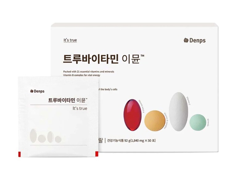 トゥルー バイタミン イミュン 1840 mg x 50包 免疫力強化 ビタミンB ビタミンC ビタミンK ビタミンD ビタミンE ビオチン ナイアシン 正規品 大容量 韓国サプリ