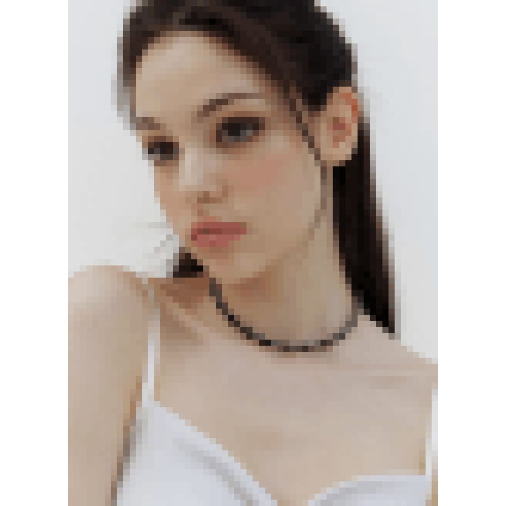 KINDABABY シルバー レザー チェーン チョーカー