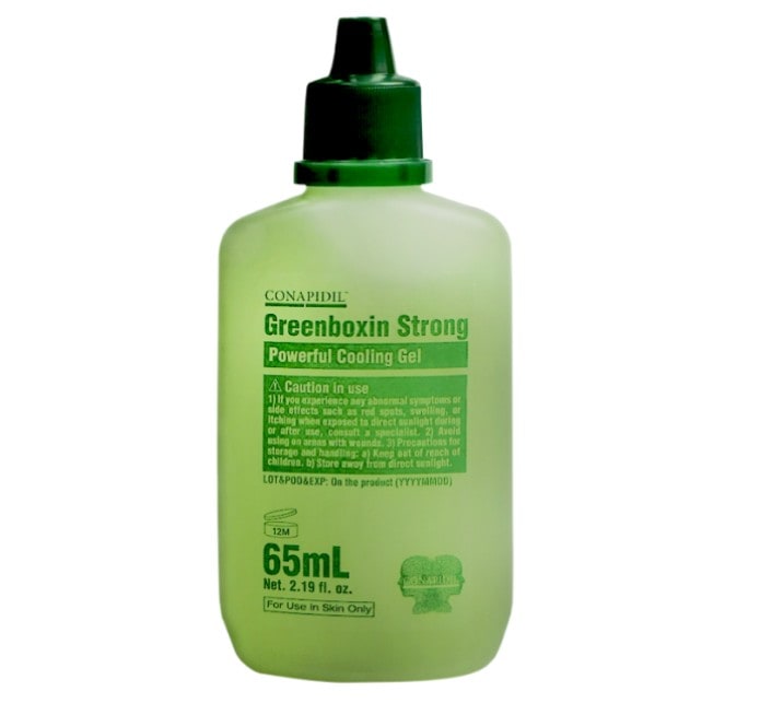 conapidil greenboxin strong 65ml 強力なクーリングジェル保湿剤