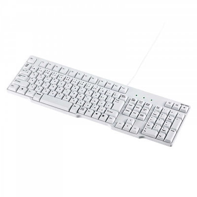他サイト： サンワサプライ　キーボード (Windows11対応) ［有線 /USB］ ホワイト　SKB-L1UNの商品画像
