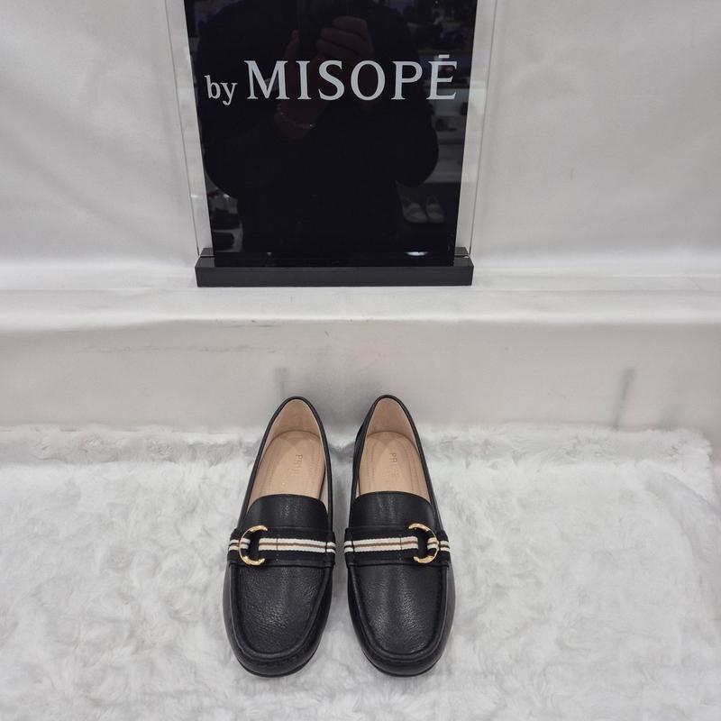 By 女性 ゴールドリング ローファー 112HT339DH002 BLACK 3 JJ