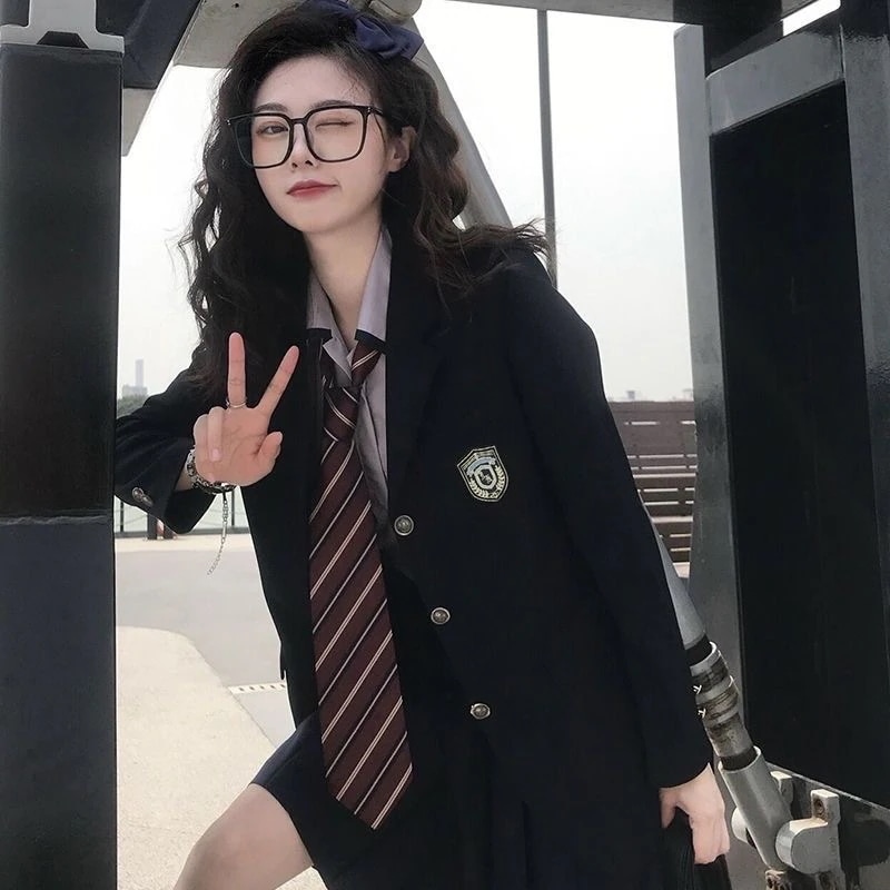 2024はボアで決まりひと足お先にボア春ジャケットスーツスーツジャケット日本JKカレッジスタイルブレザージャケット学生制服ジャケットカジュアルジャケッ