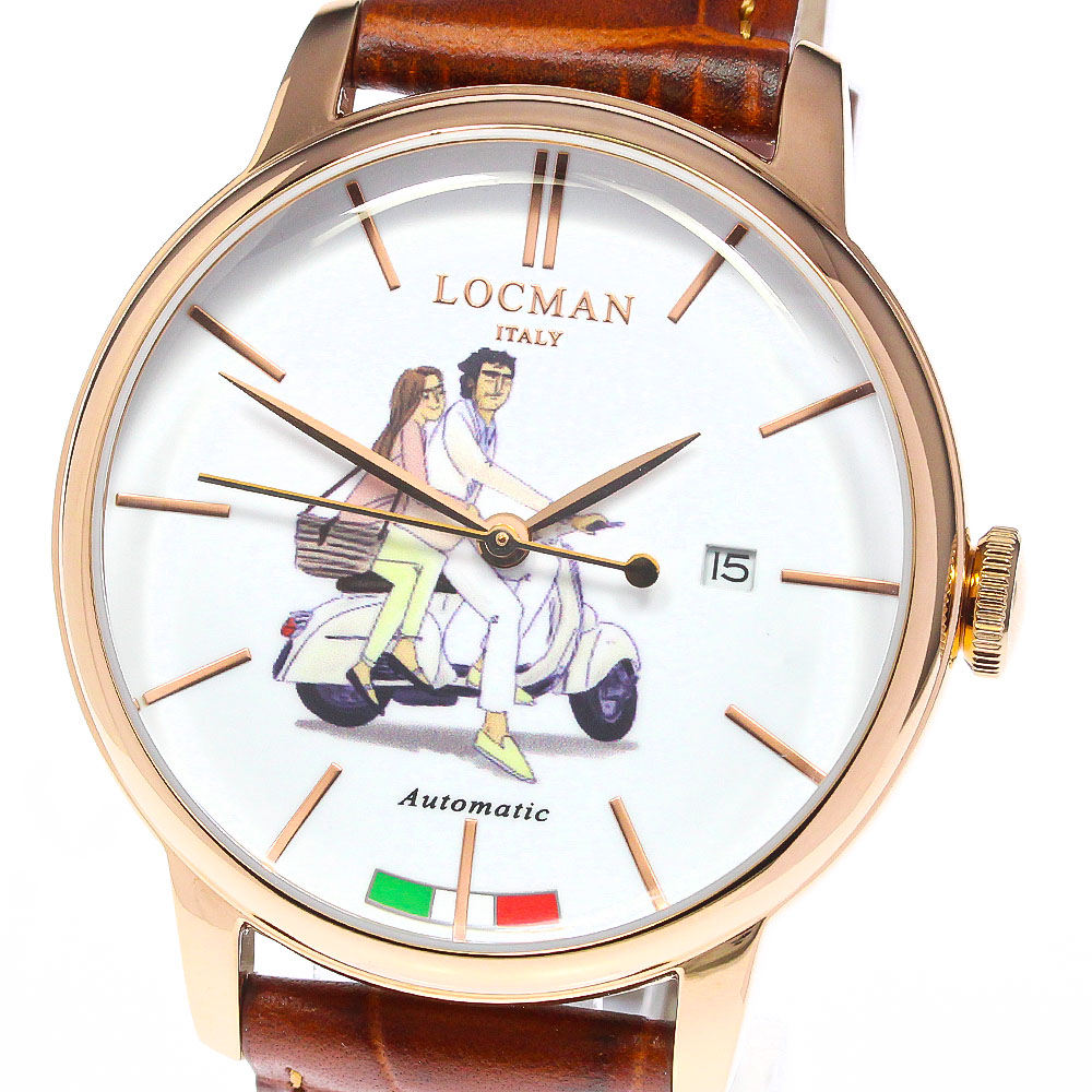 ロックマン LOCMAN 255-AISI 316 遠山晃司 ロマンティコ La Dolce Vita Italiana 自動巻き メンズ 未使用品 保証書付き_756611【中古】