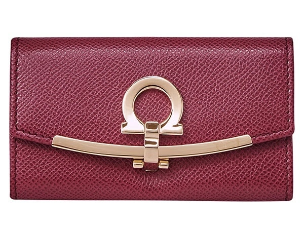 【アウトレット/ワケアリ/BOX無し】 Salvatore Ferragamo 22D151 755244 MELAGRANA サルヴァトーレフェラガモ 6連キーケース キーリング付 29,850円