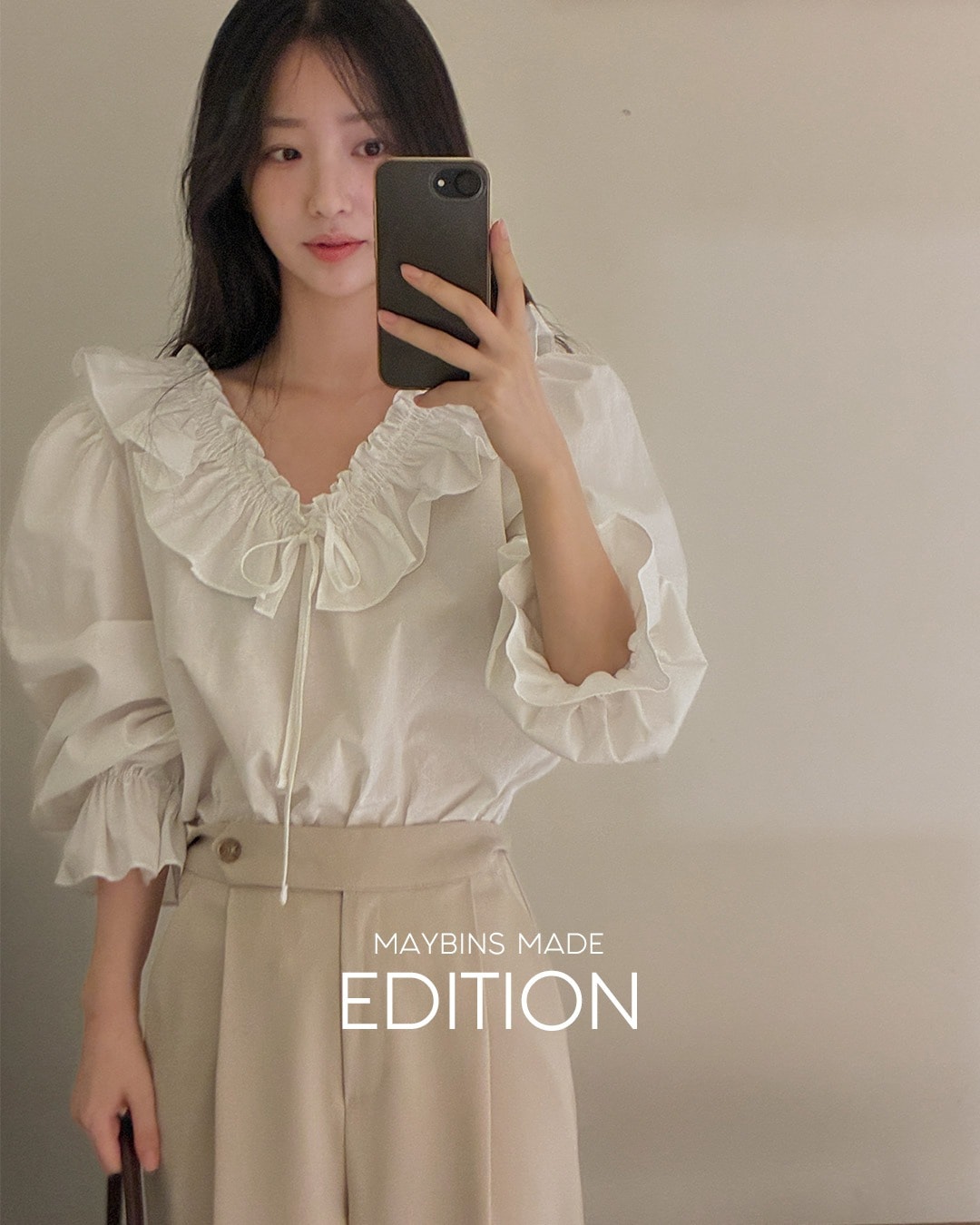 [MADE] ボエルフリルブラウス韓国ファッション レディース