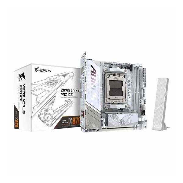 X870チップセット搭載 Mini-ITX マザーボード ホワイト X870I AORUS PRO ICE