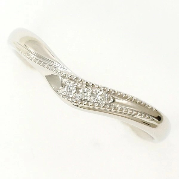 PT900 プラチナ リング 10号 ダイヤ 0.01 中古