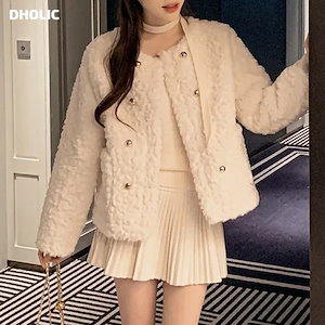 Qoo10] DHOLIC ダブルゴールドボタンエコファージャケット