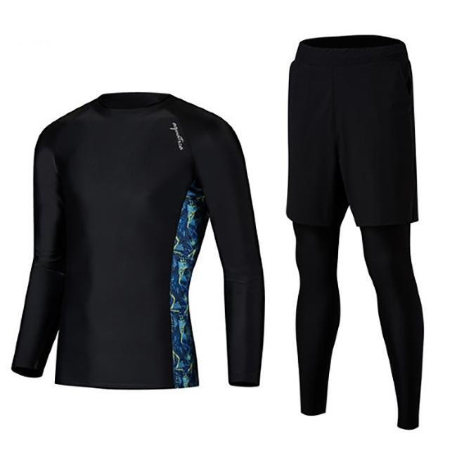 メンズラッシュガード+レギンス サーフパンツ AQAMAS-PL