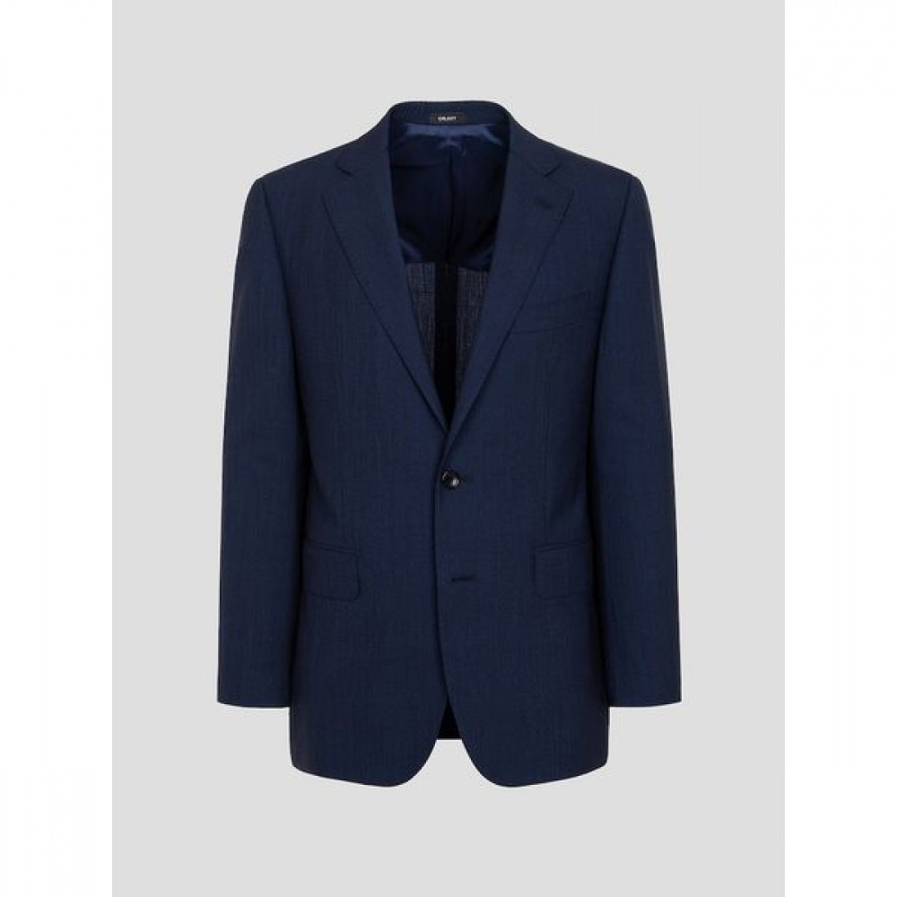 [ギャラクシー] ウールコンポジットチェックレギュラーフィットスーツジャケットネイビー（GA4401UB1R） 27,567円