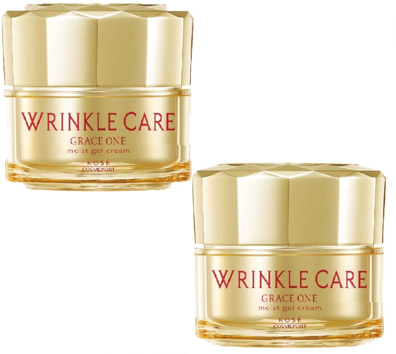 即日発送 【お得な２個セット】しわ改善 グレイスワン リンクルケア モイスト ジェル クリーム 保湿 (オールインワンジェル) 100グラム (x 2)