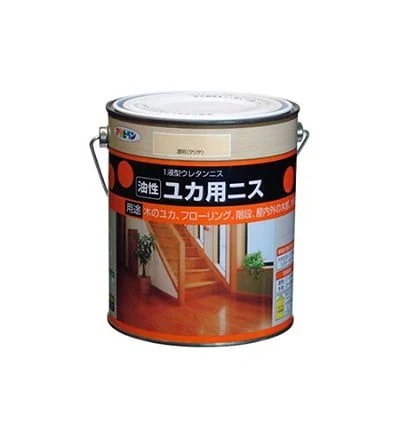 油性ユカ用ニス 1.8L ツヤ有り透明