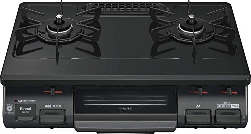 色:ブラックホーロー サイズ:2019年モデル リンナイ 「お知らせコンロ」 幅約60cm 片面焼グ