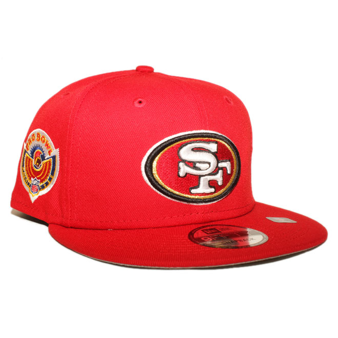 スナップバックキャップ 帽子 9fifty メンズ レディース NFL サンフランシスコ フォーティナイナーズ フリーサイズ