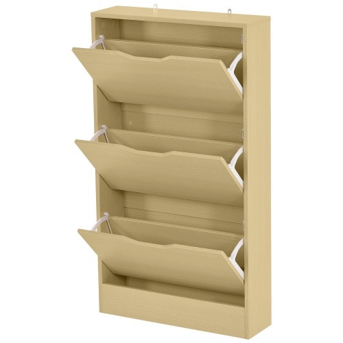 下駄箱 3段　シューズラック 玄関収納 引き出し ひとり暮らし スリム 靴収納 ラック 靴収納棚 おしゃれ