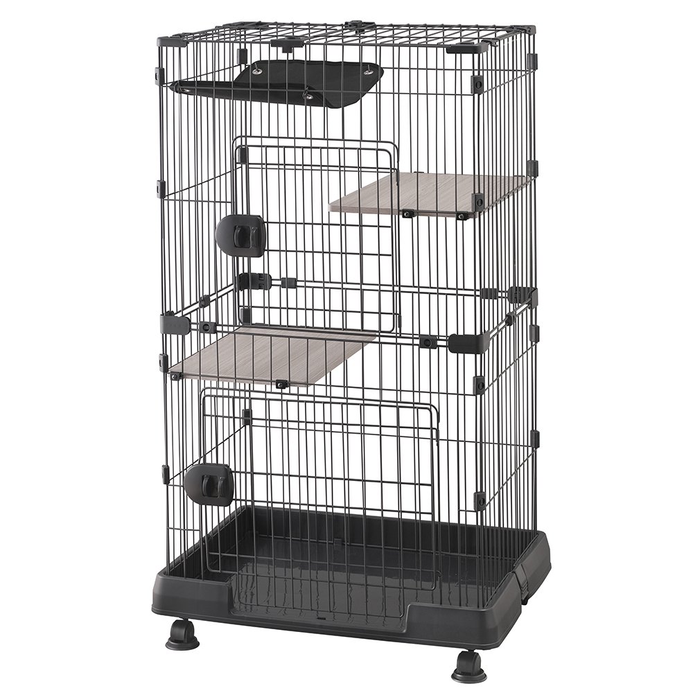 ミニキャットケージ　ハンモック付き　ＰＭＣＣ－１１５Ｈ　マットグレー　猫　ケージ　キャットケージ　ＣＲＣ30―53―06―05―09