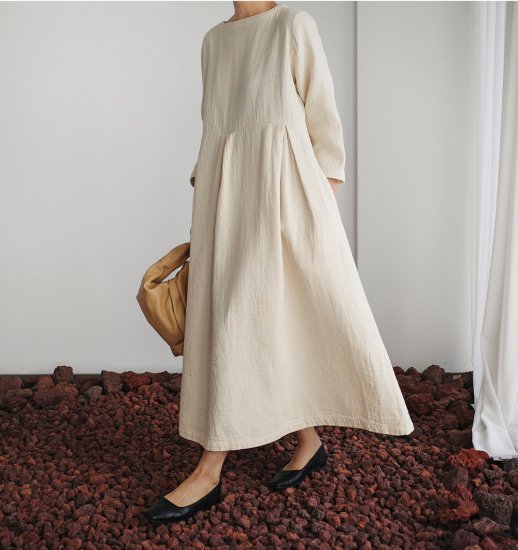 【取寄：納期2週間】リネンワンピース レディース 大きいサイズ ワンピース ロング丈 ゆったり カジュアル
