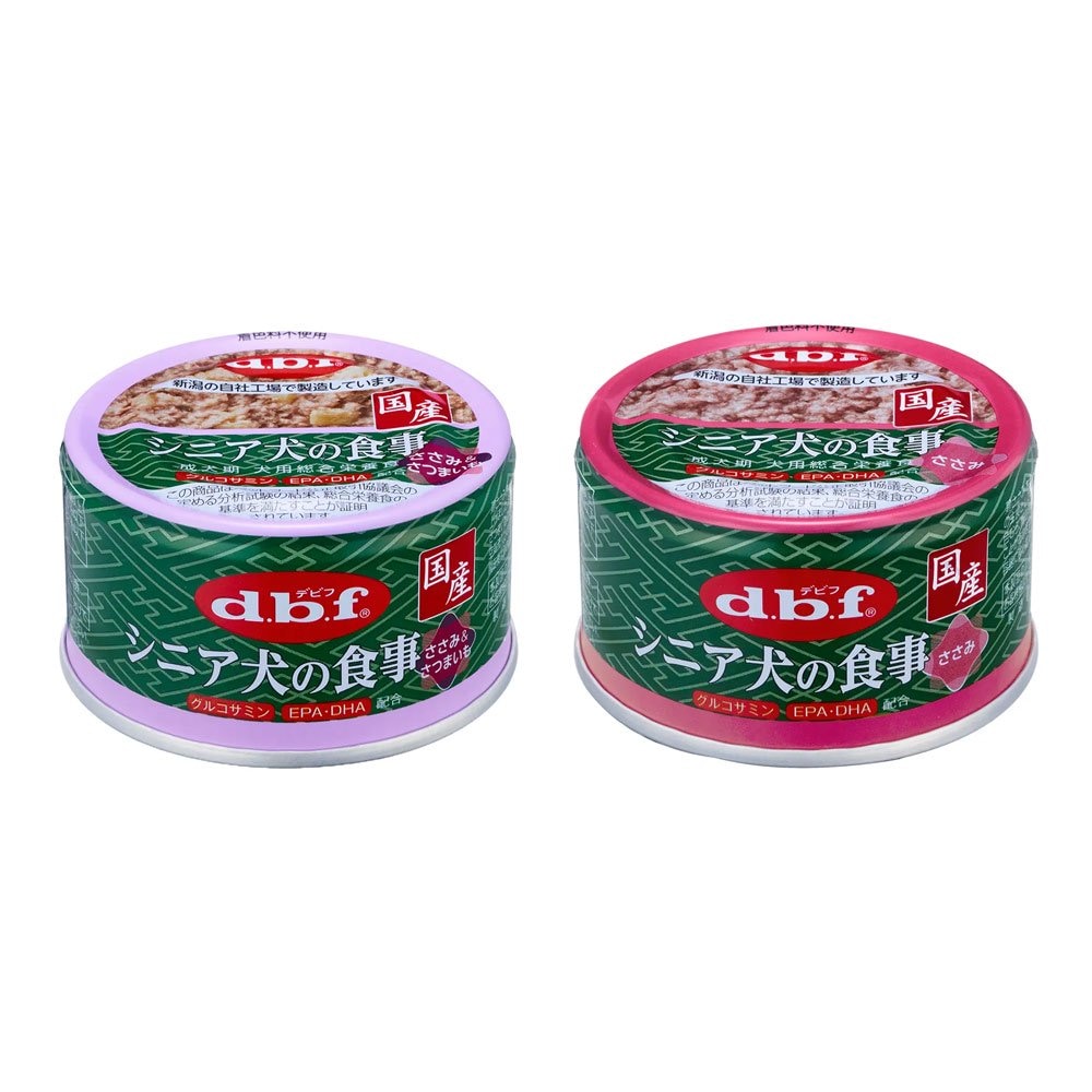 デビフ　シニア犬の食事　ささみ＆さつまいも　８５ｇX２４＋ささみ　８５ｇX２４　缶詰　犬　ウェットフード　ドッグフード　ＣＲＣ45―08―25―10―00