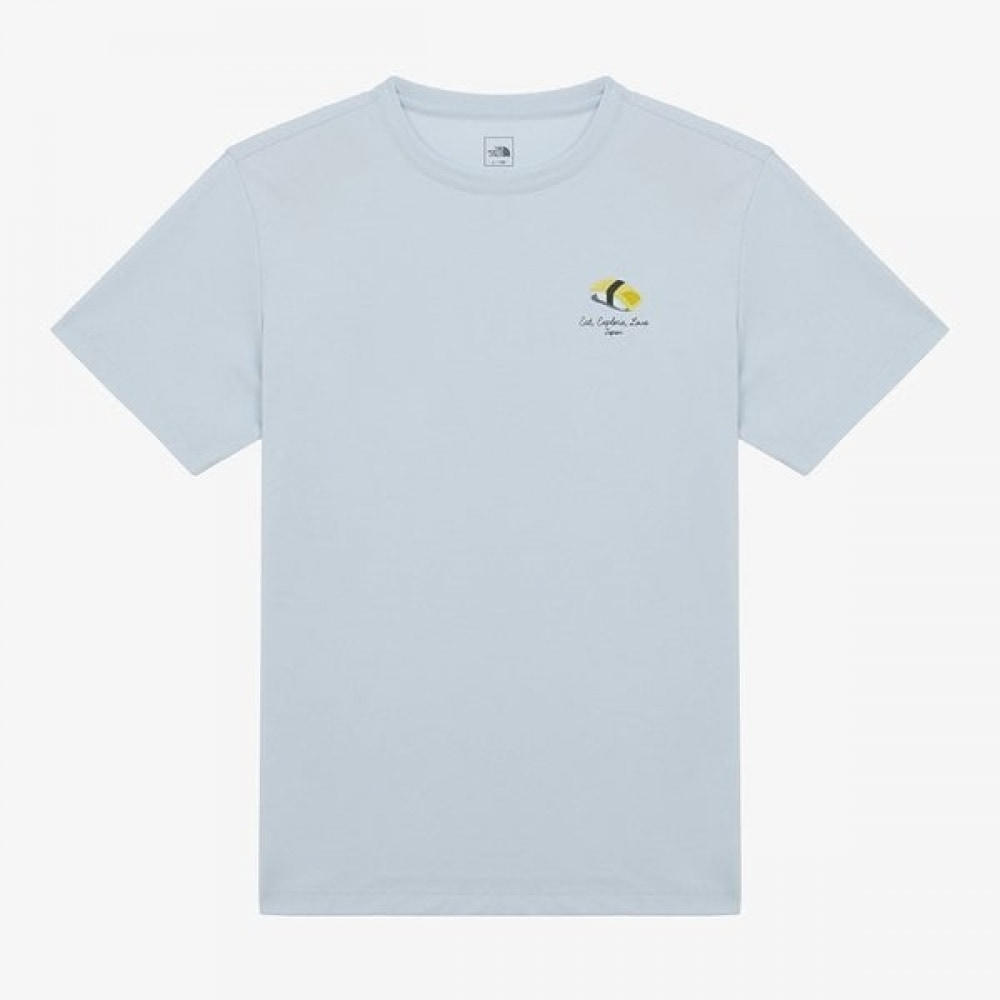 [ノースフェイス公式] NT7UR22C メンズグルメ半袖Tシャツ_ライトブルー