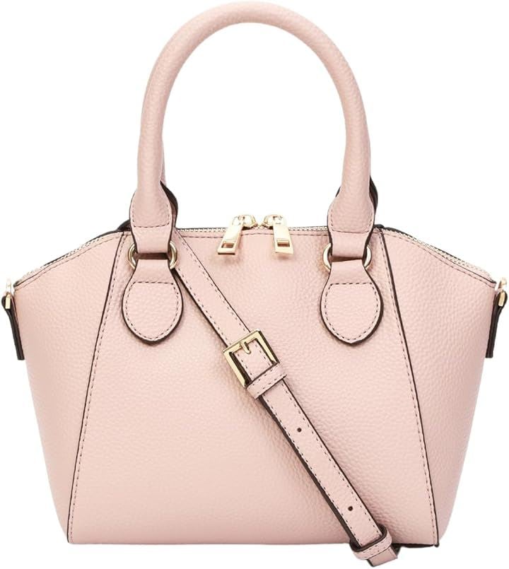 ショルダーバッグ ハンドバッグ レディース 2way トート ミニ 軽量 コンパクト 斜めがけ ポーチ 2種類のストラップ(ピンクベージュ, 横幅27cmx高さ18cmxマチ)