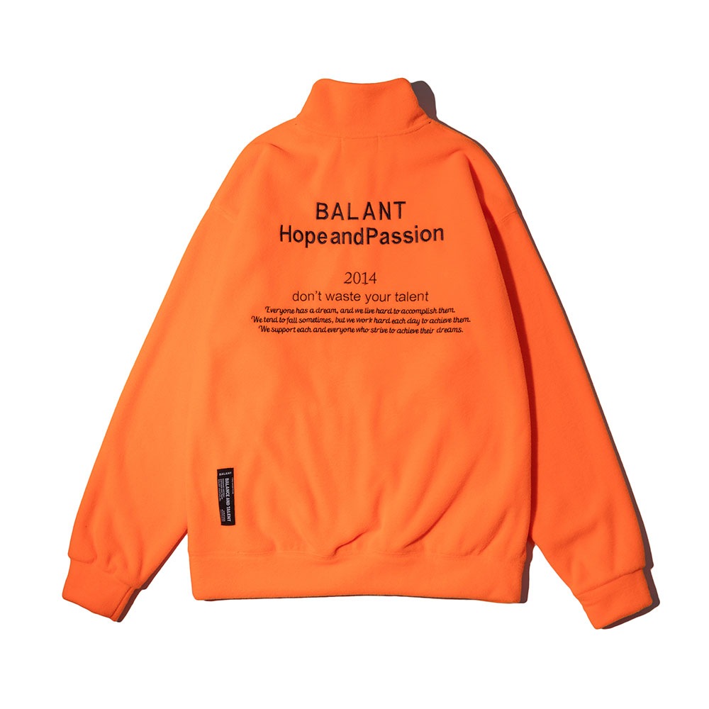 希望と情熱のハーフジップTシャツ（オレンジ） 5,515円