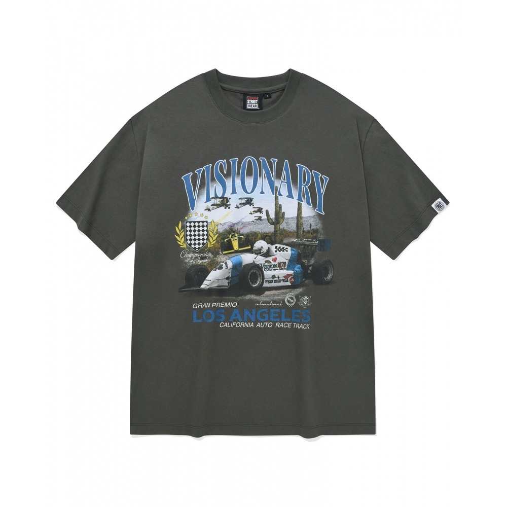 VISION STREETWEAR [YouTube 最冬PICK] VSW Racing T-Shirts Charcoal