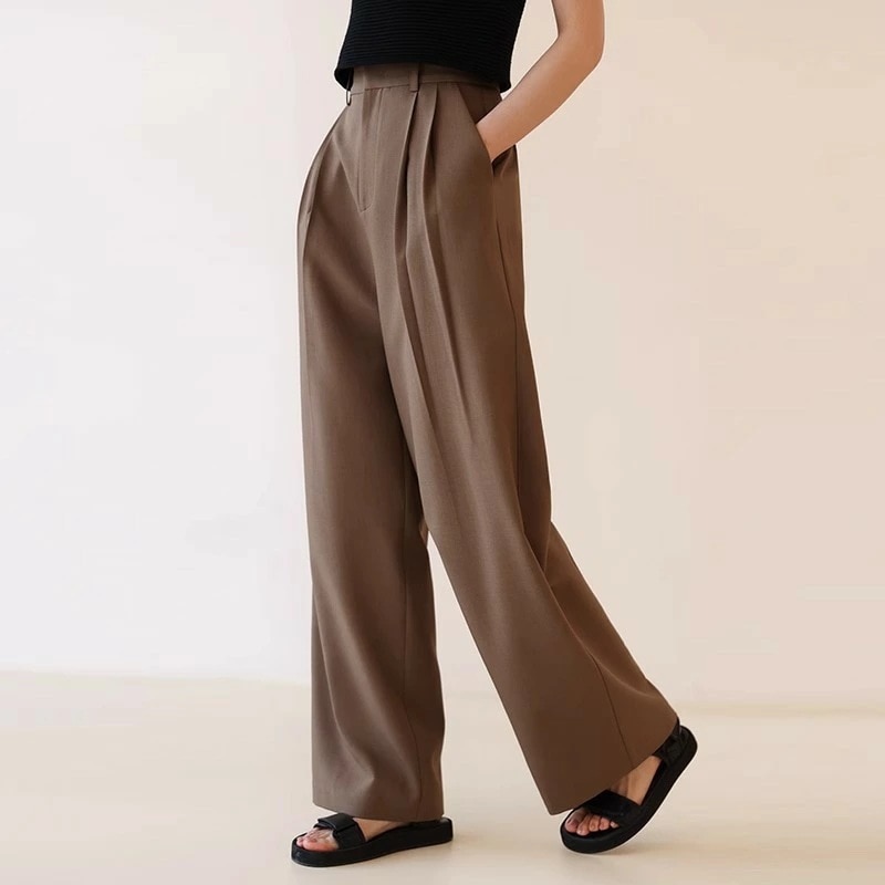 【2点購入で150OFF】【短納期】レディー美シルエット センタープレステーパードパンツ レディース ボトムス パンツ テーパード センタープレス