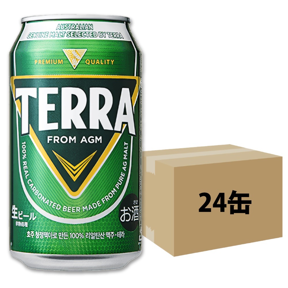 韓国 TERRA ビール 缶 355ml 24本 眞露 JINRO 韓国ビール テラ HITEJINRO テラビール